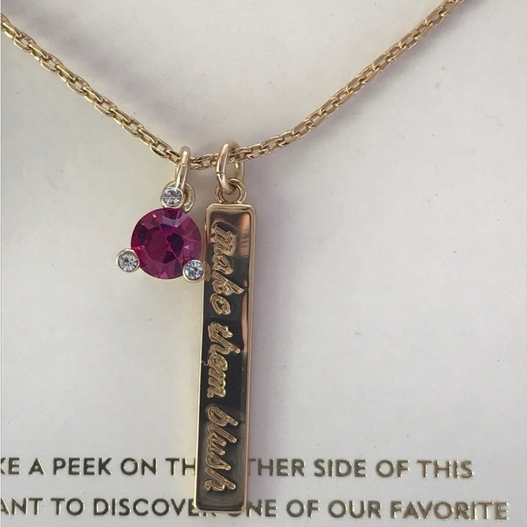 kate spade Jewelry - Kate Spade October birthstone “Make Them Blush” Necklace